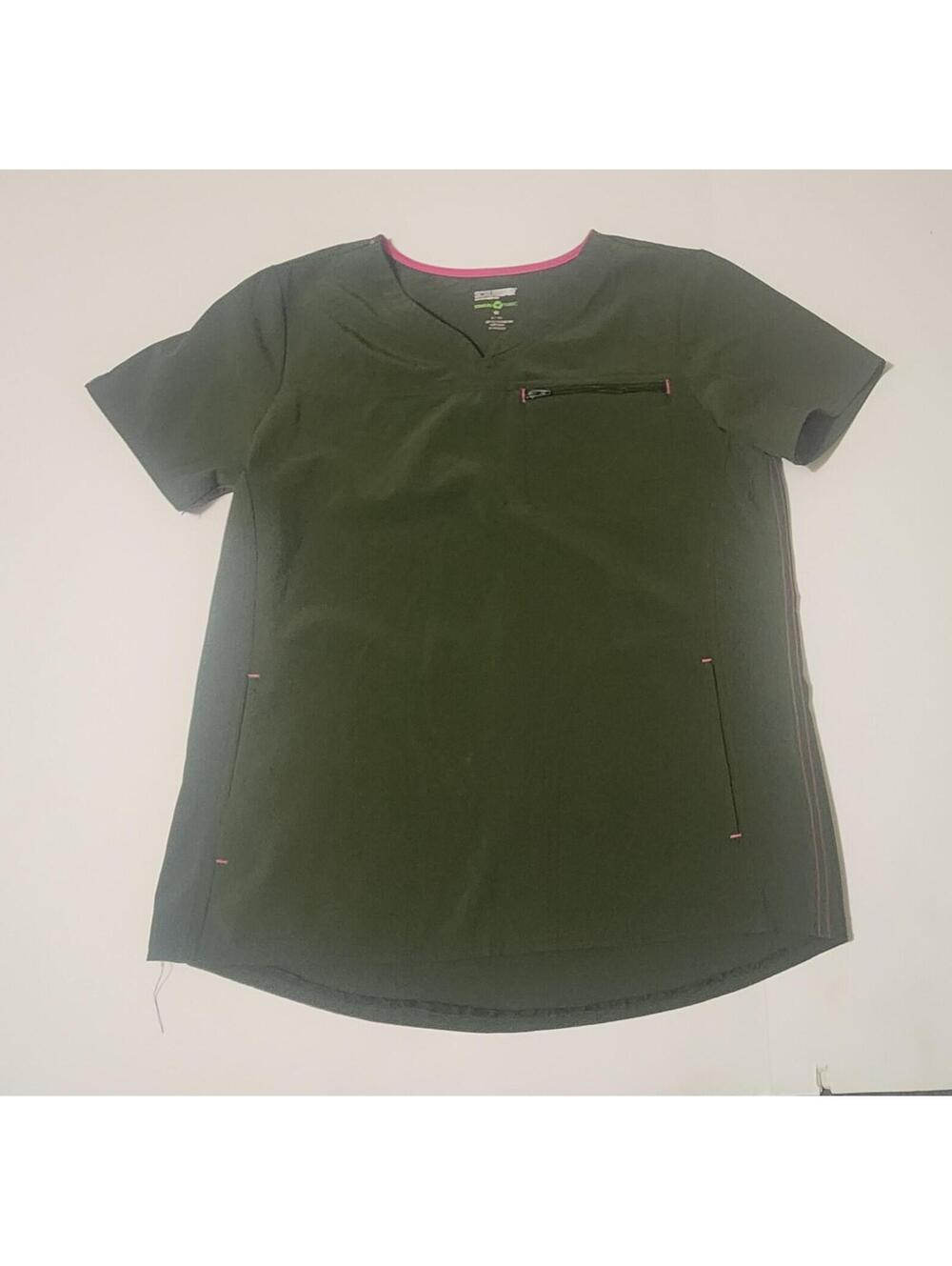 Scrubstar Top Womens Size Small Green
